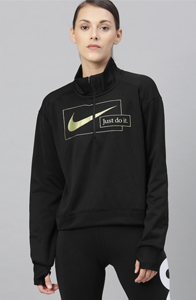 Black Printed Sweatshirt